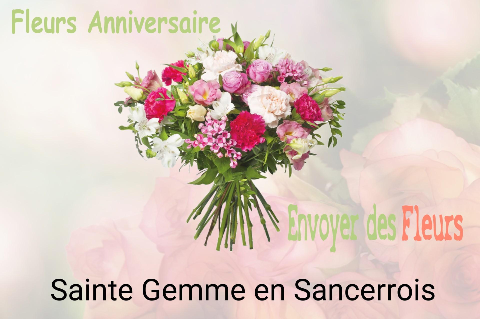 Bouquet de fleurs d’anniversaire livré à Sainte-Gemme-en-Sancerrois