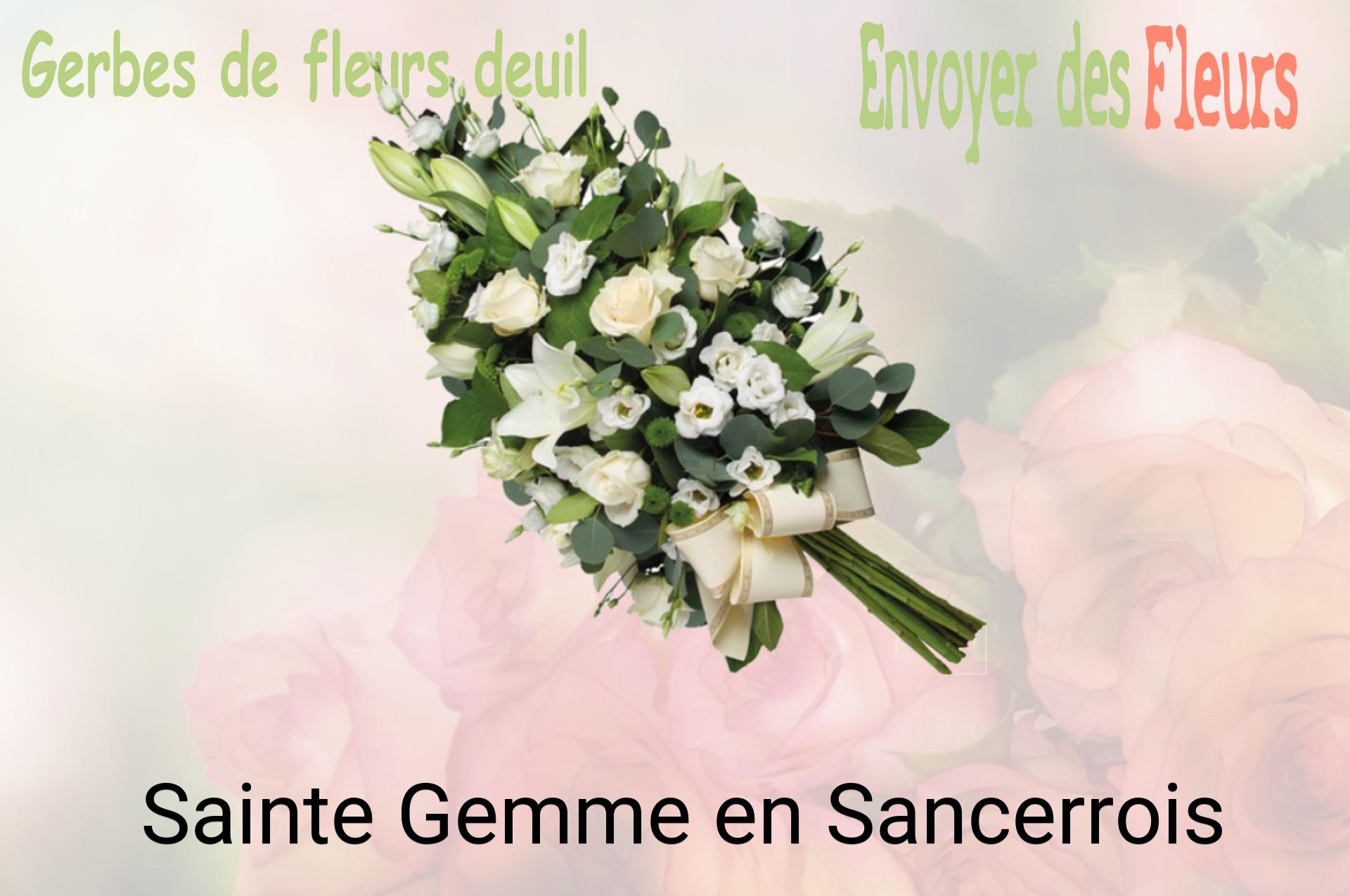Gerbe de fleurs de deuil livrée à Sainte-Gemme-en-Sancerrois